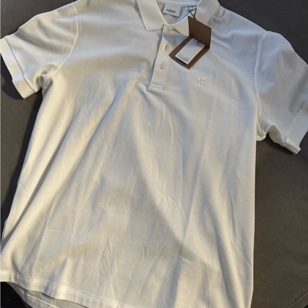 Burberry Cream Polo Shirt
